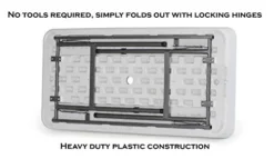 Old Cedar Outfitters Fill N Chill Folding Table For Parties Or Catering Events, Open Top Cooler Table With Drain, 47.5" X 23.6" X 32.3", White/Deep -Amazon Basics Furniture Shop 41dkNx149PL
