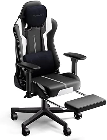 Nokaxus Gaming Chair Large Size High-back Ergonomic Racing Seat With Massager Lumbar Support And Retractible Footrest PU Leather 90-180 Degree Adjustment Of Backrest Thickening Sponges (YK-6008-BLACK) 15 Nokaxus Gaming Chair Large Size High-back Ergonomic Racing Seat With Massager Lumbar Support And Retractible Footrest PU Leather 90-180 Degree Adjustment Of Backrest Thickening Sponges (YK-6008-BLACK) - Image 15
