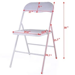 LAZYMOON 5-Pack Plastic Folding Chairs Wedding Banquet Seat Premium Party Event Chair White 9 LAZYMOON 5-Pack Plastic Folding Chairs Wedding Banquet Seat Premium Party Event Chair White -Amazon Basics Furniture Shop 41eFDtDCopL
