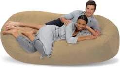 Comfy Sacks Memory Foam Bean Bag Chair, Tangerine Micro Suede -Amazon Basics Furniture Shop 41egFh6X48L. AC