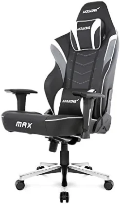 AKRacing Masters Series Max Gaming Chair With Wide Flat Seat, 400 Lbs Weight Limit, Rocker And Seat Height Adjustment Mechanisms - Black -Amazon Basics Furniture Shop 41etTE6doNL. AC