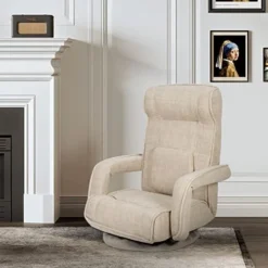 ORISTUS Swivel Gaming Floor Chair With Arms Back Support Adjustable Floor Sofa For Adults Teens Lazy Sofa Lounger Video Game Chair -Amazon Basics Furniture Shop 41fFOSQc8lL. AC