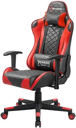 Devoko Gaming Chair Racing Style High Back Computer Chair With Adjustable Armrests Ergonomic Office Chair Executive Swivel Task Chair With Headrest And Lumbar Support (Blue) 11 Devoko Gaming Chair Racing Style High Back Computer Chair With Adjustable Armrests Ergonomic Office Chair Executive Swivel Task Chair With Headrest And Lumbar Support (Blue) -Amazon Basics Furniture Shop 41fTa2845KL. AC