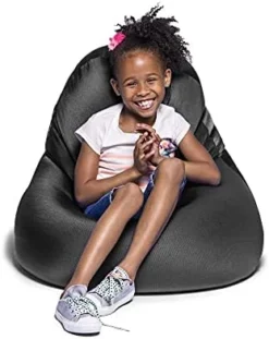 Jaxx Nimbus Spandex Bean Bag Chair Furniture For Kids Rooms, Playrooms, And More, Small, Navy -Amazon Basics Furniture Shop 41fXGCzVLIS. AC