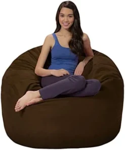 Comfy Sacks Memory Foam Bean Bag Chair, Lime Micro Suede -Amazon Basics Furniture Shop 41gH6YGFBXL. AC