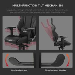 DXRacer G Series Module Ergonomic Office Executive, Video Game Chair | 4D Metal Armrest, Replaceable Seat Cushion, Standard, Black (OH/GB001) -Amazon Basics Furniture Shop 41gYKmy6V9L