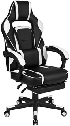 Flash Furniture X10 Gaming , Racing Office Ergonomic Computer PC Adjustable Swivel Chair With Flip-up Arms, Black LeatherSoft -Amazon Basics Furniture Shop 41gbtju8s1L. AC