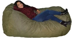 Cozy Sack Bean Bag Chair: Large 4 Foot Cozy Foam Filled Bean Bag – Large Bean Bag Chair, Protective Liner, Plush Micro Fiber Removable Cover - Purple -Amazon Basics Furniture Shop 41gk4hwk1PL. AC