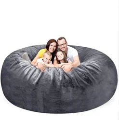 HWIVGKU Bean Bag Chairs, Giant Bean Bag Chair For Adults, 4ftbean Bag CoverComfyBean Bag Bed (No Filler, Cover Only) Fluffy Lazy Sofa (Light Grey), 4ft(120 * 65cm) -Amazon Basics Furniture Shop 41grXjKnnlL. AC
