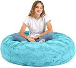 Jaxx Bean Bags Cocoon Junior Kids Bean Bag, 4-Feet, Blueberry Microsuede 29 Jaxx Bean Bags Cocoon Junior Kids Bean Bag, 4-Feet, Blueberry Microsuede -Amazon Basics Furniture Shop 41gzbb2QfML. AC