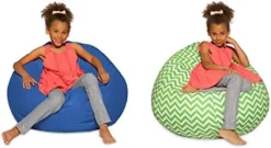 Big Comfy Bean Bag Chair: Posh Large Beanbag Chairs With Removable Cover For Kids, Teens And Adults - Polyester Cloth Puff Sack Lounger Furniture For All Ages - 27 Inch - Heather Gray 14 Big Comfy Bean Bag Chair: Posh Large Beanbag Chairs With Removable Cover For Kids, Teens And Adults - Polyester Cloth Puff Sack Lounger Furniture For All Ages - 27 Inch - Heather Gray -Amazon Basics Furniture Shop 41hct2ZkCXL. AC