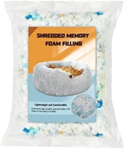 SHWAKK Bean Bag Filler Foam, 150g Premium Shredded Memory Foam, Filler Foam Refill For Easy Pillow, Mattress Grade Replacement Filling For Dolls, Dog Beds, Pillows And Arts Crafts(5.29oz) -Amazon Basics Furniture Shop 41kzV TWJtL. AC