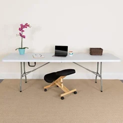 Flash Furniture 8-Foot Bi-Fold Granite White Plastic Banquet And Event Folding Table With Carrying Handle & 10 Pack Hercules Series 650 Lb. Capacity Premium White Plastic Folding Chair 9 Flash Furniture 8-Foot Bi-Fold Granite White Plastic Banquet And Event Folding Table With Carrying Handle & 10 Pack Hercules Series 650 Lb. Capacity Premium White Plastic Folding Chair -Amazon Basics Furniture Shop 41l5Kfk5zWL