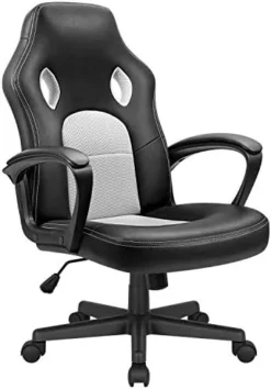 KaiMeng Office High Back Leather Computer Ergonomic Height Adjustable Racing Game Desk Executive Conference Task Chair, 19.5" X 20.1" X 44.2", Red 21 KaiMeng Office High Back Leather Computer Ergonomic Height Adjustable Racing Game Desk Executive Conference Task Chair, 19.5" X 20.1" X 44.2", Red -Amazon Basics Furniture Shop 41lDOX3yt L. AC