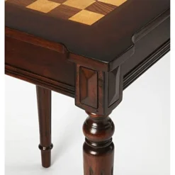 GENERIC Traditional Plantation Cherry Square Game Table Dark Brown -Amazon Basics Furniture Shop 41lw57fNg9L