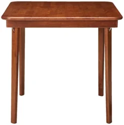 Stakmore Music Back Folding Chair Finish, Set Of 2, Cherry & STAKMORE Straight Edge 32" Square Folding Card Table, Cherry Finish -Amazon Basics Furniture Shop 41lxv3wmzIL 1