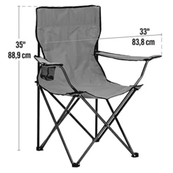 Quik Chair Portable Folding Chair With Arm Rest Cup Holder And Carrying And Storage Bag -Amazon Basics Furniture Shop 41mb7JolrnS