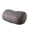Great Deal Furniture Haley 6 Ft Faux Suede Microfiber Bean Bag (Charcoal)