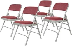 OEF Furnishings Premium Fabric Upholstered Steel Folding Chairs, 4 Pack, Grey 16 OEF Furnishings Premium Fabric Upholstered Steel Folding Chairs, 4 Pack, Grey -Amazon Basics Furniture Shop 41n1zfZzkNL. AC