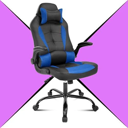 Pink Gaming Chair For Adults Ergonomic Computer Chair W/Flip Up Armrest & Lumbar Support Adjustable Office Gamer Chair 360° Swivel Seat And Headrest 8 Pink Gaming Chair For Adults Ergonomic Computer Chair W/Flip Up Armrest & Lumbar Support Adjustable Office Gamer Chair 360° Swivel Seat And Headrest - Image 8