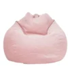 WAQIA Stuffed Animal Storage Bean Bag Chair Cover (No Filler) - Stuffable Zipper Beanbag Cover-Cotton Linen Memory Foam Beanbag Replacement Cover For Adults And Kids Without Filling