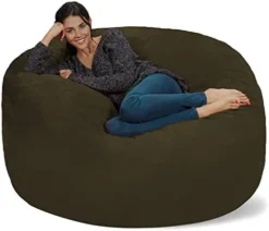 Chill Sack Bean Bag Chair: Giant 5' Memory Foam Furniture Bean Bag - Big Sofa With Soft Micro Fiber Cover - Cobalt Blue 21 Chill Sack Bean Bag Chair: Giant 5' Memory Foam Furniture Bean Bag - Big Sofa With Soft Micro Fiber Cover - Cobalt Blue -Amazon Basics Furniture Shop 41nlOlcNvaL. AC