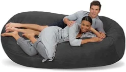 Comfy Sacks Memory Foam Bean Bag Chair, Tangerine Micro Suede -Amazon Basics Furniture Shop 41o3Zj9D FL. AC