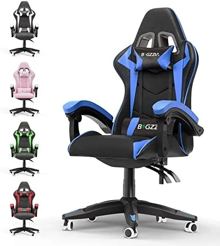 Bigzzia Gaming Chair, Reclining PU Leather Office Desk Chair With Headrest And Lumbar Support, Adjustable Swivel Rolling Video Game Chairs Ergonomic Racing Computer Chair, Red 7 Bigzzia Gaming Chair, Reclining PU Leather Office Desk Chair With Headrest And Lumbar Support, Adjustable Swivel Rolling Video Game Chairs Ergonomic Racing Computer Chair, Red - Image 7