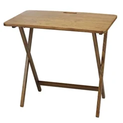 American Trails Arizona Solid American Red Oak Folding Table, Warm Brown (New)