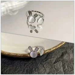 LALAFINA 2pcs Easter Finger Rings Bunny Rings Rabbit Finger Jwelries Open Ring For Girl Party Decorations 7 LALAFINA 2pcs Easter Finger Rings Bunny Rings Rabbit Finger Jwelries Open Ring For Girl Party Decorations -Amazon Basics Furniture Shop 41oWyDOJy9L