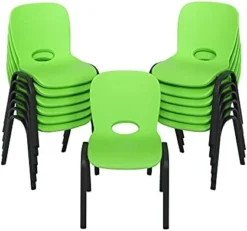 Lifetime 80473 Kids Stacking Chair (4 Pack), Lime Green -Amazon Basics Furniture Shop 41ofQBUB4ES. AC