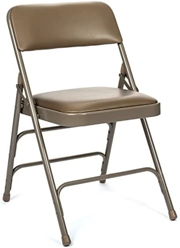 XL Series Vinyl Upholstered Folding Chair (4 Pack) - Heavy Duty 1.25" Thick Padded Seat And Back, Triple Braced - Quad Hinging, 300 Lb Tested (White) 4 XL Series Vinyl Upholstered Folding Chair (4 Pack) - Heavy Duty 1.25" Thick Padded Seat And Back, Triple Braced - Quad Hinging, 300 Lb Tested (White) - Image 4