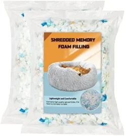 SHWAKK Bean Bag Filler Foam, 150g Premium Shredded Memory Foam, Filler Foam Refill For Easy Pillow, Mattress Grade Replacement Filling For Dolls, Dog Beds, Pillows And Arts Crafts(5.29oz) -Amazon Basics Furniture Shop 41ov8H22qWL. AC