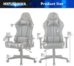 Gaming Chair PC Office Chair Computer Racing Chair PU Desk Task Chair Ergonomic 360°-Swivel Rolling Chair Adjustable E-Sports Chair With Lumbar Support And Headrest For Office Or Gaming (Camouflage) -Amazon Basics Furniture Shop 41p60JbcWgL