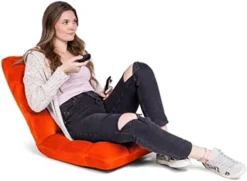 BIRDROCK HOME Adjustable 14-Position Memory Foam Floor Chair For Kids | 22.5" H X 19" W. 5.5" Thick Cushion | Grey | Comfy Back Support | Reading Game Meditating | Foldable Banana Rocker Chairs -Amazon Basics Furniture Shop 41p9oDHcTbL. AC