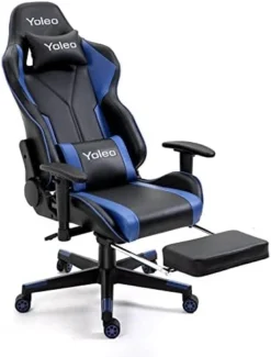 YOLEO Gaming Chair, Computer Chair With Footrest, Ergonomic Office Chair For Adults Teens, Adjustable Headrest/Lumbar Support 2D Armrest 90°-155° Tilt Angle PC Gaming Chair (300lbs), Grey/Black 17 YOLEO Gaming Chair, Computer Chair With Footrest, Ergonomic Office Chair For Adults Teens, Adjustable Headrest/Lumbar Support 2D Armrest 90°-155° Tilt Angle PC Gaming Chair (300lbs), Grey/Black -Amazon Basics Furniture Shop 41pCxnwwiL. AC