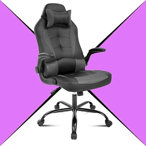Pink Gaming Chair For Adults Ergonomic Computer Chair W/Flip Up Armrest & Lumbar Support Adjustable Office Gamer Chair 360° Swivel Seat And Headrest 10 Pink Gaming Chair For Adults Ergonomic Computer Chair W/Flip Up Armrest & Lumbar Support Adjustable Office Gamer Chair 360° Swivel Seat And Headrest - Image 10