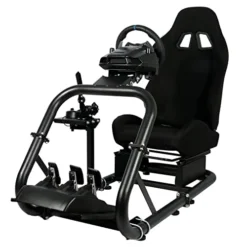 Dardoo Racing Sim Stand Gaming Simulator Cockpit With Black Seat Fits For Thrustmaster T300RS TX Fanatec Logitech G25 G27 G29 G920 G923 Racing Wheel Stand For PC PS4 Xbox Without Wheel,Shifter&Pedals -Amazon Basics Furniture Shop 41qItmLu8uL