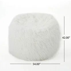 GDFStudio Lycus Faux Fur Bean Bag Chair (White) -Amazon Basics Furniture Shop 41qLXYkLSEL