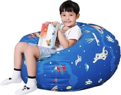 Lukeight Stuffed Animal Storage Bean Bag Chair For Adult And Kids Without Filling, Soccer Stuffed Animal Storage Bean Bag Cover, Soccer Bean Bag Chairs For Adult, (No Beans) XX-Large -Amazon Basics Furniture Shop 41qPm6NVy2L. AC