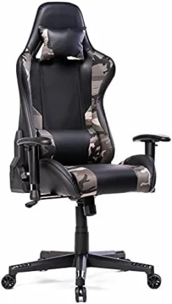 PRISP Gaming Chair With Reclining Backrest, Racing Style High Back Office Chair -Amazon Basics Furniture Shop 41qh1bNmhgL. AC