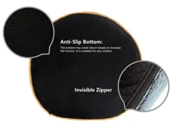 N&V Small Bean Bag Chair, Mini Bean Bag Sack, Foam Filling, Includes Removable And Machine Washable Cover, 27in, Soft Faux Fur, Pink -Amazon Basics Furniture Shop 41r6dbBQvjL