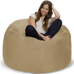 Chill Sack Bean Bag Chair: Giant 4' Memory Foam Furniture Bean Bag - Big Sofa With Soft Micro Fiber Cover - Navy 24 Chill Sack Bean Bag Chair: Giant 4' Memory Foam Furniture Bean Bag - Big Sofa With Soft Micro Fiber Cover - Navy -Amazon Basics Furniture Shop 41rO78M9wAL. AC