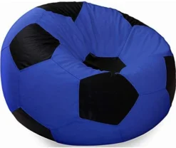Ample Decor Leather Bean Bag Cover (No Filling), Plush Toys Storage Soft Leatherette, Water Resistant, Durable Construction Sturdy Zipper, Ideal For Teenagers, Adults – Blue -Amazon Basics Furniture Shop 41rmssRckRL. AC