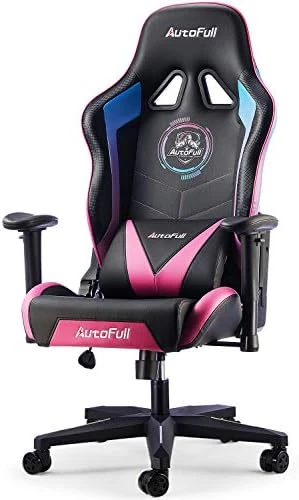 AutoFull C3 Gaming Chair 4.3in Seat Cushion Ergonomic Gamer Chair High Back Computer Gaming Chair Wear-Resistant Super Soft PU Leather With Headrest And Lumbar Support Racing Gaming Chair, Ice Blue 9 AutoFull C3 Gaming Chair 4.3in Seat Cushion Ergonomic Gamer Chair High Back Computer Gaming Chair Wear-Resistant Super Soft PU Leather With Headrest And Lumbar Support Racing Gaming Chair, Ice Blue - Image 9