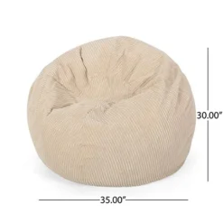 Christopher Knight Home Samantha 3 Foot Beanbag, Ivory 7 Christopher Knight Home Samantha 3 Foot Beanbag, Ivory -Amazon Basics Furniture Shop 41s1D5pbaRL