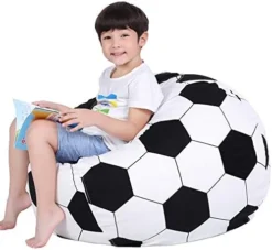 Lukeight Stuffed Animal Storage Bean Bag Chair For Adult And Kids Without Filling, Soccer Stuffed Animal Storage Bean Bag Cover, Soccer Bean Bag Chairs For Adult, (No Beans) XX-Large -Amazon Basics Furniture Shop 41s5ATPxntL. AC