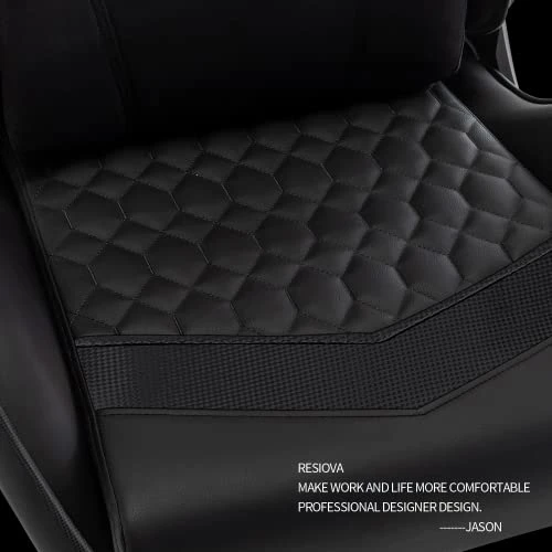 Resiova Gaming Chair Computer Office Gamer Chair With Lumbar Rest And Headrest Support,350lb Weight Capacity Metal Base Racing Style Pu Leather Ergonomic Desk Pc Chair… 4 Resiova Gaming Chair Computer Office Gamer Chair With Lumbar Rest And Headrest Support,350lb Weight Capacity Metal Base Racing Style Pu Leather Ergonomic Desk Pc Chair… - Image 4