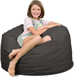 ULTIMATE SACK 3000 (3 Ft.) Bean Bag Chair Cover In Multiple Colors: Cover ONLY. (3000, Black Suede) 29 ULTIMATE SACK 3000 (3 Ft.) Bean Bag Chair Cover In Multiple Colors: Cover ONLY. (3000, Black Suede) -Amazon Basics Furniture Shop 41ugPqUHuhS. AC
