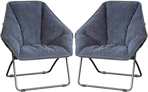 Zenithen Limited Hexagon Folding Dish Chair, Gray Corduroy - Pack Of 1 5 Zenithen Limited Hexagon Folding Dish Chair, Gray Corduroy - Pack Of 1 - Image 5